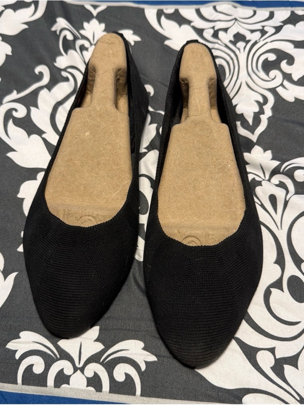 Skechers Black Women's Knit Slip-On Flats